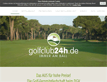 Tablet Screenshot of golfclub24h.de